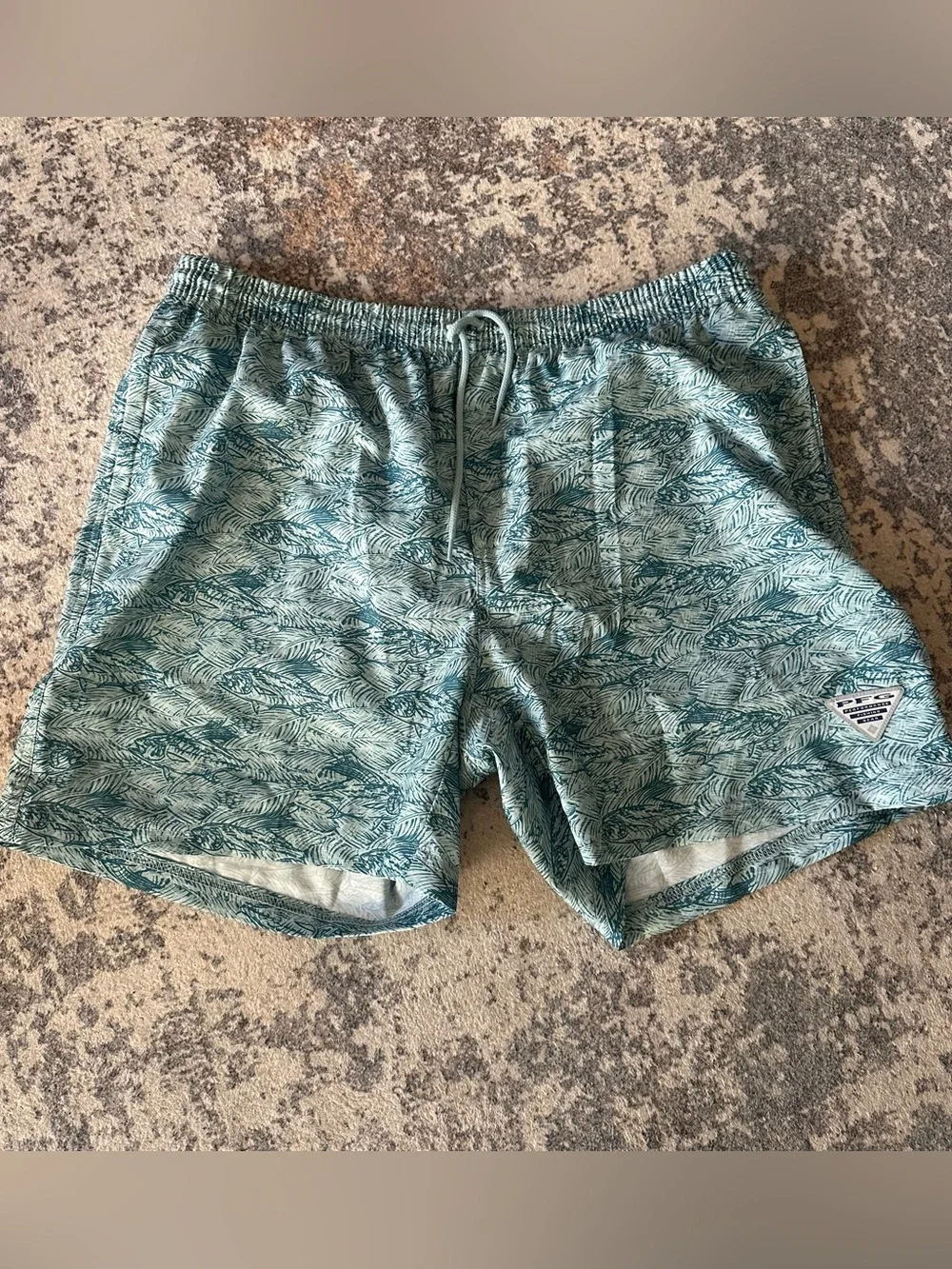 EUC PFG Columbia Rambler™ Printed Water Shorts--sz Large